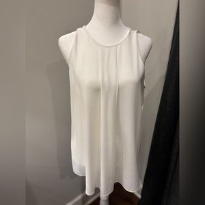Willi Smith White Tank Top- flowy